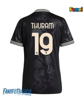 Juventus Khephren Thuram #19 Tricou Fotbal Replică 2025-26 Femei Treilea